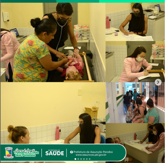 Prefeitura promove atendimento pediátrico nas unidades de saúde de Assunção